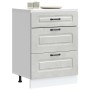 Mueble bajo de cocina Kalmar madera de ingeniería gris hormigón de , Armarios de cocina - Ref: Foro24-854283, Precio: 107,34 ...