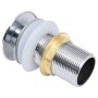 Desagüe de empuje función desbordamiento plateado 6,4x6,4x9,1cm de vidaXL, Grifos - Ref: Foro24-149059, Precio: 13,14 €, Desc...