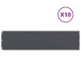 Bordes césped 10 uds antracita 25x103 cm acero laminado frío de , Ribetes y bordes para jardín - Ref: Foro24-860168, Precio: ...