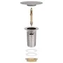 Push drain overflow function silver 6.4x6.4x9.1cm by vidaXL, Faucets - Ref: Foro24-149059, Price: 12,48 €, Discount: %