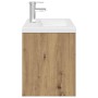 Mueble para lavabo con lavabo integrado y grifo roble artesanal de , Muebles de baño - Ref: Foro24-3328908, Precio: 239,56 €,...