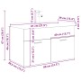 Mueble para lavabo con lavabo integrado y grifo roble artesanal de , Muebles de baño - Ref: Foro24-3328908, Precio: 239,56 €,...
