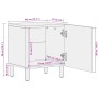 Mesitas de noche 2 uds madera maciza de mango marrón 40x33x46cm de , Mesitas de noche - Ref: Foro24-4017717, Precio: 111,21 €...