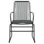 Juego de comedor de jardín 5 piezas ratán PVC negro de vidaXL, Conjuntos de jardín - Ref: Foro24-3060269, Precio: 390,84 €, D...