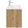 Mueble para lavabo con lavabo integrado y grifo roble artesanal de , Tocadores de baño - Ref: Foro24-3328936, Precio: 334,31 ...