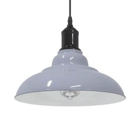 Lámpara colgante regulable en altura E27 gris brillante Ø 31cm de , Lámparas - Ref: Foro24-4103438, Precio: 32,28 €, Descuent...