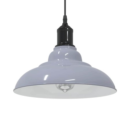 Lámpara colgante regulable en altura E27 gris brillante Ø 31cm de , Lámparas - Ref: Foro24-4103438, Precio: 32,28 €, Descuent...