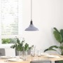 Lámpara colgante regulable en altura E27 gris brillante Ø 31cm de , Lámparas - Ref: Foro24-4103438, Precio: 32,28 €, Descuent...