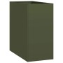 Jardinera acero verde oliva 40x80x80 cm de , Maceteros y jardineras - Ref: Foro24-860776, Precio: 101,49 €, Descuento: %