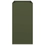 Jardinera acero verde oliva 40x80x80 cm de , Maceteros y jardineras - Ref: Foro24-860776, Precio: 101,49 €, Descuento: %