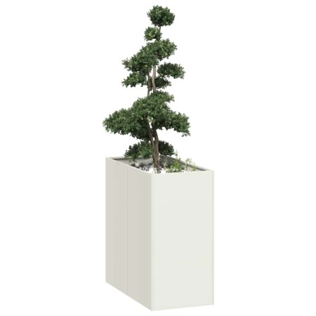 Jardinera acero blanco 40x80x80 cm de , Maceteros y jardineras - Ref: Foro24-860774, Precio: 96,26 €, Descuento: %