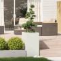 Jardinera acero blanco 40x80x80 cm de , Maceteros y jardineras - Ref: Foro24-860774, Precio: 96,26 €, Descuento: %