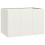 Jardinera acero blanco 120x80x80 cm de , Maceteros y jardineras - Ref: Foro24-860788, Precio: 118,33 €, Descuento: %