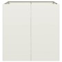 Jardinera acero blanco 80x80x80 cm de , Maceteros y jardineras - Ref: Foro24-860781, Precio: 129,41 €, Descuento: %