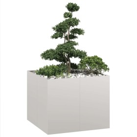 Jardinera 100x100x80 cm acero inoxidable de , Maceteros y jardineras - Ref: Foro24-860826, Precio: 195,33 €, Descuento: %