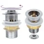 Desagüe empuje sin función desbordamiento plata 6,4x6,4x9,1 cm de vidaXL, Grifos - Ref: Foro24-149064, Precio: 14,73 €, Descu...