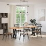 Patas para mesa de comedor 2 uds acero negro 50x(72-73,3) cm de , Patas para mesas - Ref: Foro24-4012716, Precio: 108,15 €, D...