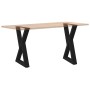 Patas para mesa de comedor 2 uds acero negro 50x(72-73,3) cm de , Patas para mesas - Ref: Foro24-4012716, Precio: 108,15 €, D...