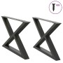 Patas para mesa de centro 2 uds acero antracita 70x(42-43,3) cm de , Patas para mesas - Ref: Foro24-4012714, Precio: 86,24 €,...