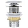 Push drain without overflow function silver 6.4x6.4x9.1 cm by vidaXL, Faucets - Ref: Foro24-149064, Price: 14,73 €, Discount: %