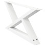 Patas para mesa de centro 2unidades acero blanco 70x(30-31,3)cm de , Patas para mesas - Ref: Foro24-4012693, Precio: 80,25 €,...