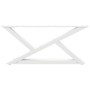 Patas para mesa de centro 2unidades acero blanco 70x(30-31,3)cm de , Patas para mesas - Ref: Foro24-4012693, Precio: 80,25 €,...