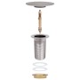 Desagüe empuje sin función desbordamiento plata 6,4x6,4x9,1 cm de vidaXL, Grifos - Ref: Foro24-149064, Precio: 15,03 €, Descu...