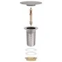 Push drain without overflow function silver 6.4x6.4x9.1 cm by vidaXL, Faucets - Ref: Foro24-149064, Price: 14,73 €, Discount: %