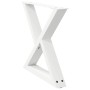 Patas para mesa de centro 2 uds acero blanco 60x(42-43,3) cm de , Patas para mesas - Ref: Foro24-4012709, Precio: 84,65 €, De...