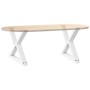 Patas para mesa de centro 2 uds acero blanco 60x(42-43,3) cm de , Patas para mesas - Ref: Foro24-4012709, Precio: 84,65 €, De...