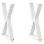 Patas de mesa de comedor 2 uds acero blanco 60x(72-73,3) cm de , Patas para mesas - Ref: Foro24-4012721, Precio: 111,40 €, De...