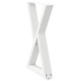 Patas de mesa de comedor 2 uds acero blanco 60x(72-73,3) cm de , Patas para mesas - Ref: Foro24-4012721, Precio: 111,40 €, De...