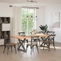 Patas para mesa de comedor 2 uds acero natural 90x(72-73,3) cm de , Patas para mesas - Ref: Foro24-4012735, Precio: 132,39 €,...
