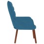 Sillón de relax de terciopelo azul de , Sillones - Ref: Foro24-4016820, Precio: 103,39 €, Descuento: %