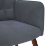 Sillón de relax con reposapiés terciopelo gris oscuro de , Sillones - Ref: Foro24-4016822, Precio: 124,03 €, Descuento: %