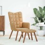 Sillón de relax con reposapiés terciopelo marrón de , Sillones - Ref: Foro24-4016829, Precio: 131,91 €, Descuento: %