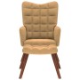 Sillón de relax con reposapiés terciopelo marrón de , Sillones - Ref: Foro24-4016829, Precio: 131,91 €, Descuento: %