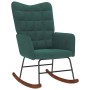 Silla mecedora de terciopelo verde oscuro de , Mecedoras - Ref: Foro24-4016834, Precio: 116,21 €, Descuento: %