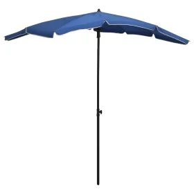 Gartenschirm mit azurblauem Mast 200x130 cm von vidaXL, Sonnenschirme - Ref: Foro24-315558, Preis: 40,18 €, Rabatt: %