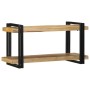 Estante de pared madera maciza de mango 90x33x45 cm de , Almacenamiento para CD y DVD - Ref: Foro24-4017485, Precio: 110,98 €...