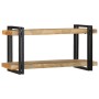 Estante de pared madera maciza de mango 90x33x45 cm de , Almacenamiento para CD y DVD - Ref: Foro24-4017485, Precio: 110,98 €...