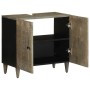 Armario de lavabo para baño madera maciza de mango 62x33x58 cm de , Muebles de baño - Ref: Foro24-4017811, Precio: 114,39 €, ...