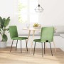 Sillas de comedor 2 unidades terciopelo verde claro de , Sillas de comedor - Ref: Foro24-4101060, Precio: 83,28 €, Descuento: %