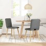 Sillas de comedor 2 unidades tela gris oscuro de , Sillas de comedor - Ref: Foro24-4101069, Precio: 79,09 €, Descuento: %