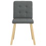 Sillas de comedor 2 unidades tela gris oscuro de , Sillas de comedor - Ref: Foro24-4101069, Precio: 79,09 €, Descuento: %