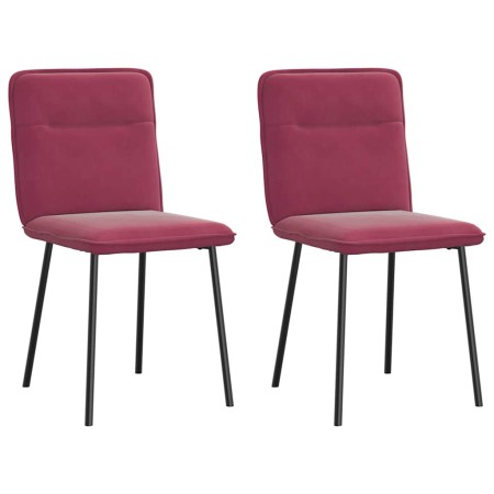 Sillas de comedor 2 unidades terciopelo rojo tinto de , Sillas de comedor - Ref: Foro24-4101214, Precio: 87,02 €, Descuento: %