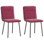 Sillas de comedor 2 unidades terciopelo rojo tinto de , Sillas de comedor - Ref: Foro24-4101214, Precio: 87,02 €, Descuento: %