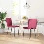 Sillas de comedor 2 unidades terciopelo rojo tinto de , Sillas de comedor - Ref: Foro24-4101214, Precio: 87,02 €, Descuento: %