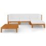 Juego muebles de jardín y cojines 5 pzas madera maciza acacia de vidaXL, Conjuntos de jardín - Ref: Foro24-3058108, Precio: 5...