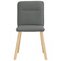 Sillas de comedor 2 unidades tela gris oscuro de , Sillas de comedor - Ref: Foro24-4101221, Precio: 106,21 €, Descuento: %